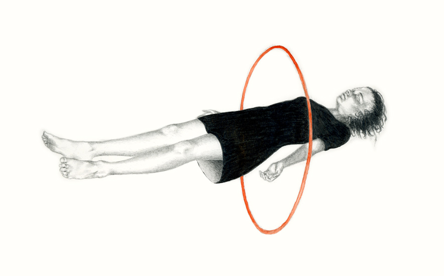 girl through a hoop - detail