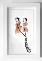 laser cut drawings - tether by Rachel Goodyear