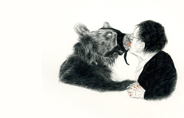Bear Kiss - detail