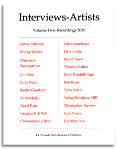 interviews with artists publication